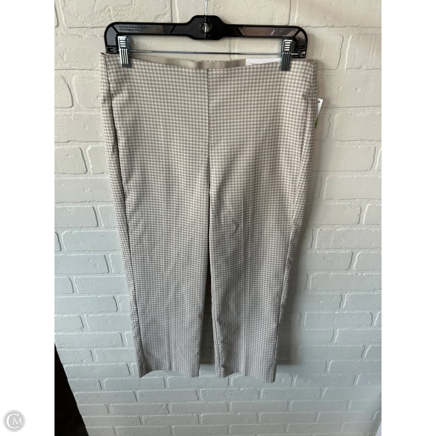 Pants Cropped By Chicos In Tan & White, Size: 6