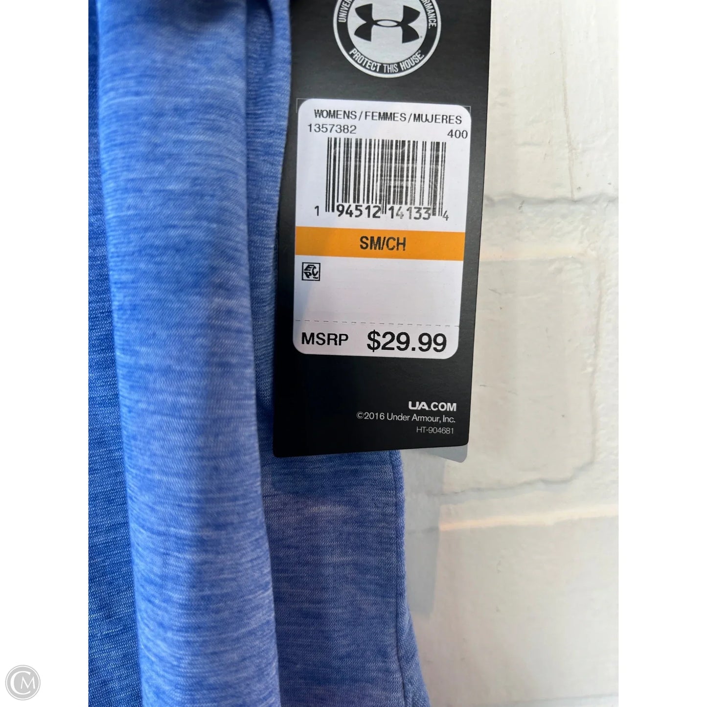 Athletic Tank Top By Under Armour In Blue, Size: S