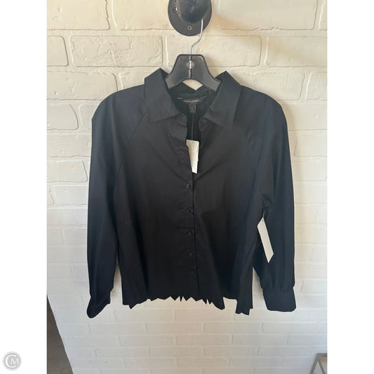 Top Long Sleeve By Banana Republic In Black, Size: S