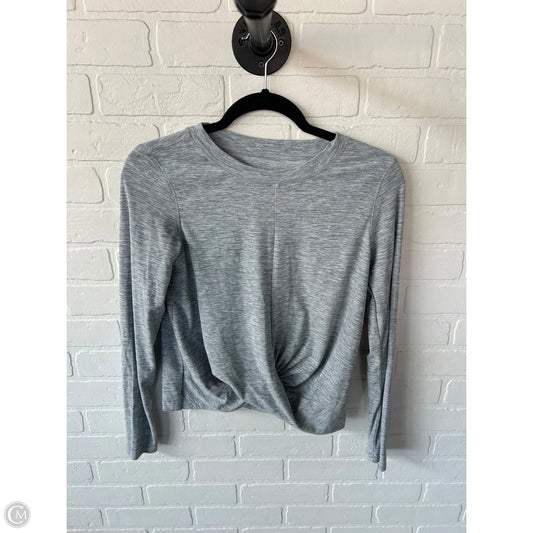 Athletic Top Long Sleeve Crewneck By Old Navy In Grey, Size: S