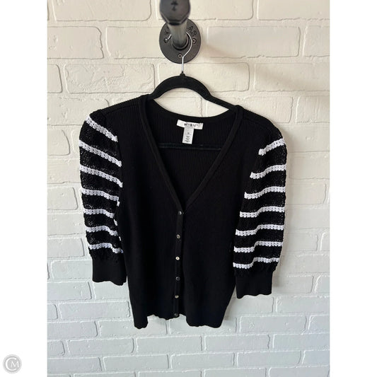 Sweater Short Sleeve By White House Black Market In Black & White, Size: M