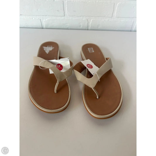 Sandals Flip Flops By Fitflop In Tan, Size: 8