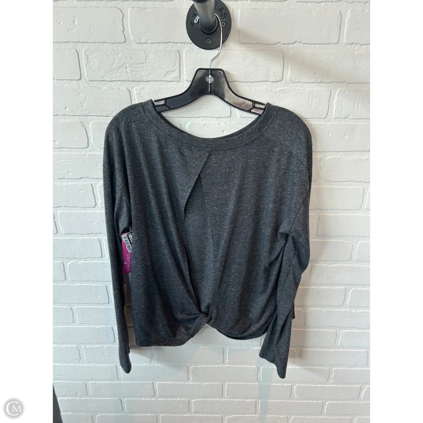 Athletic Top Long Sleeve Crewneck By Athleta In Grey, Size: M