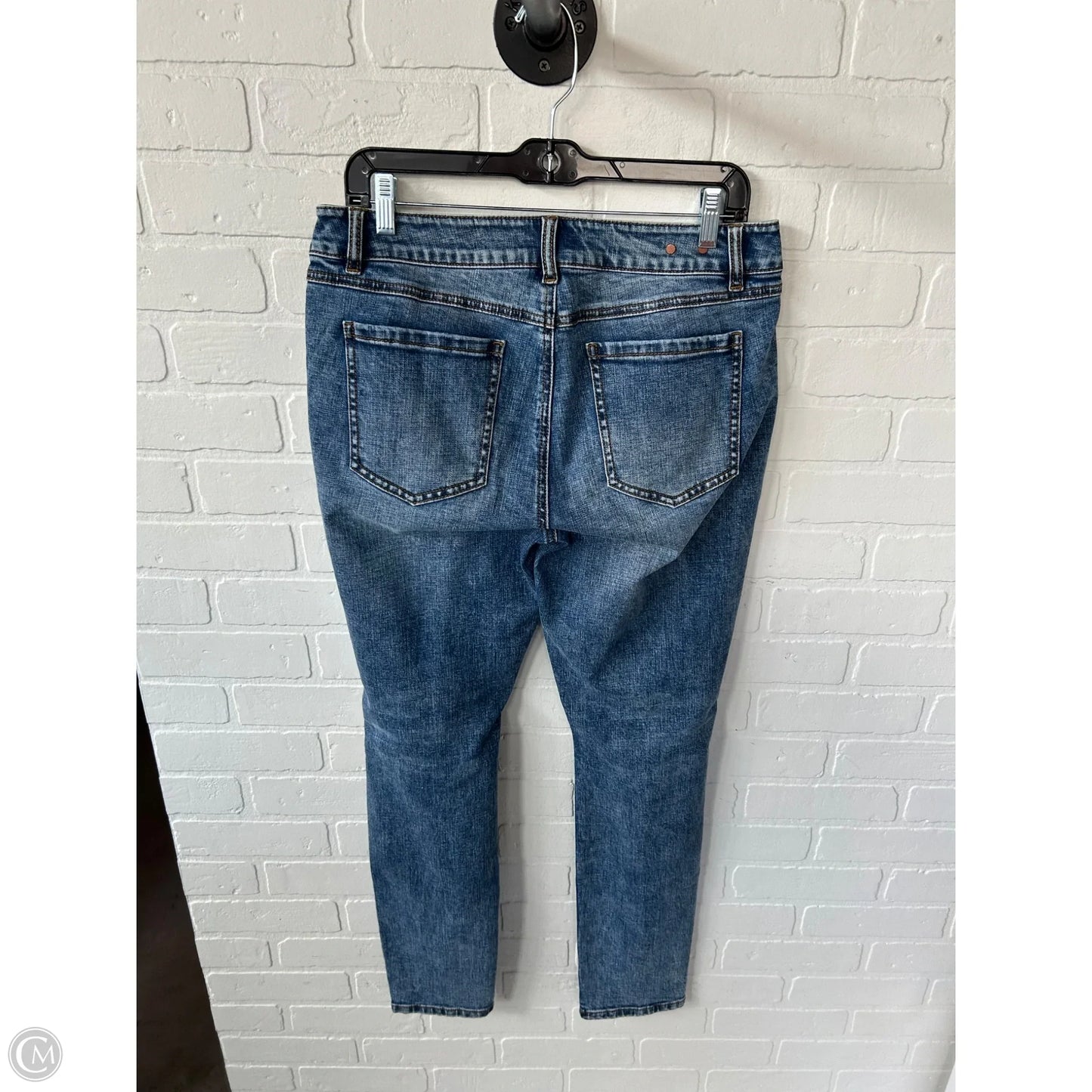 Jeans Skinny By Cabi In Blue Denim, Size: 10