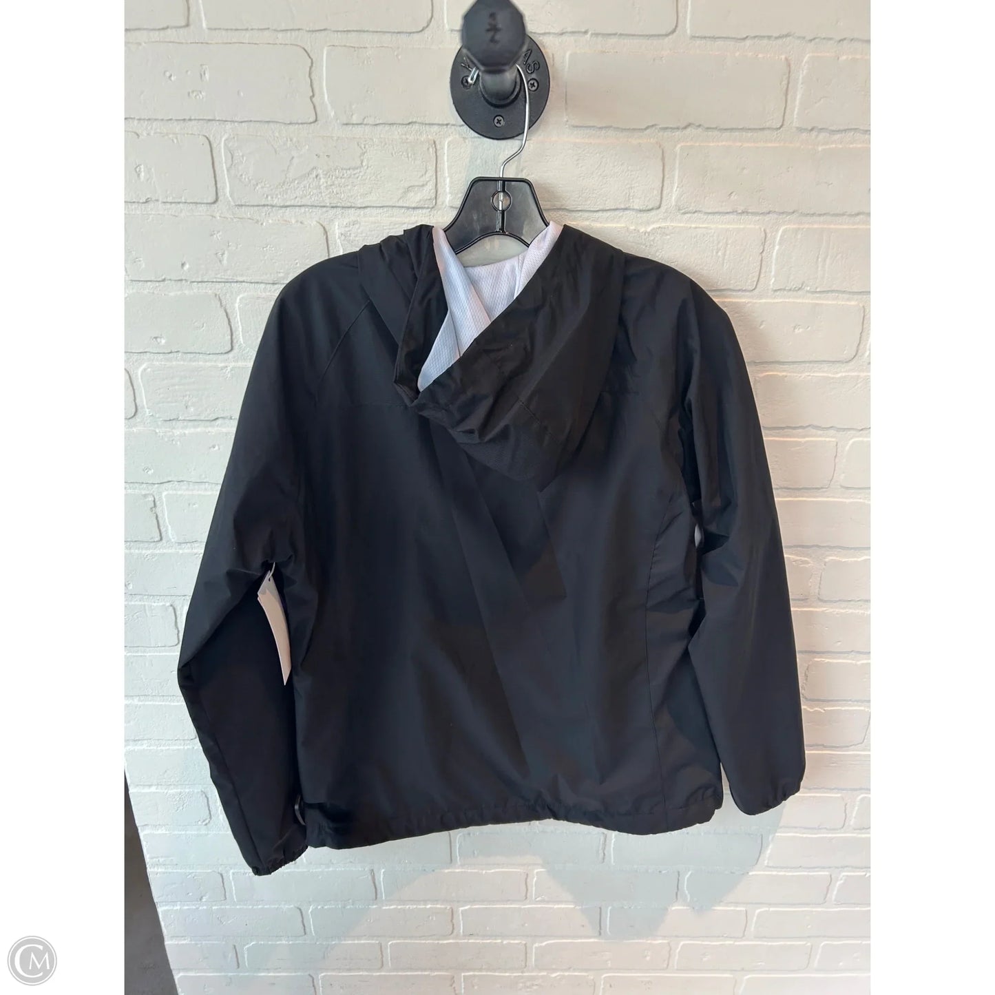 Jacket Windbreaker By New Balance In Black, Size: M
