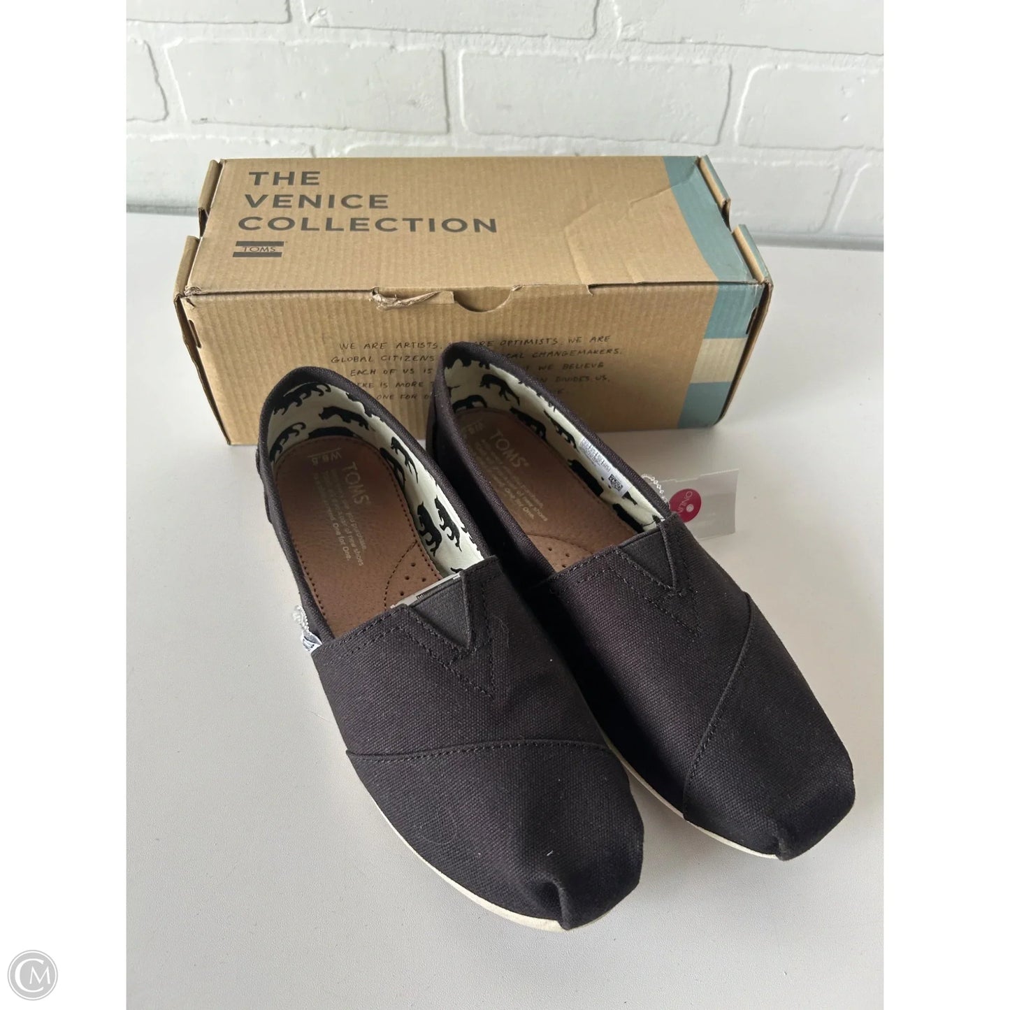 Shoes Flats By Toms In Black, Size: 8.5