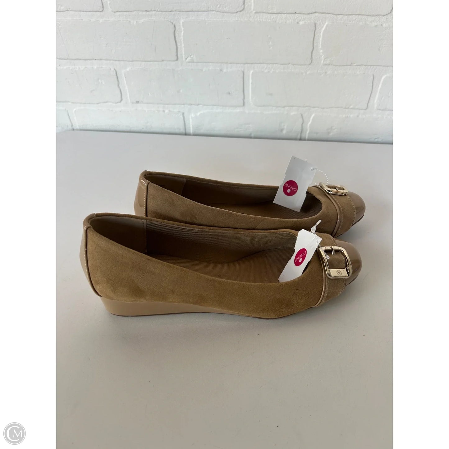 Shoes Heels Block By Anne Klein In Tan, Size: 8