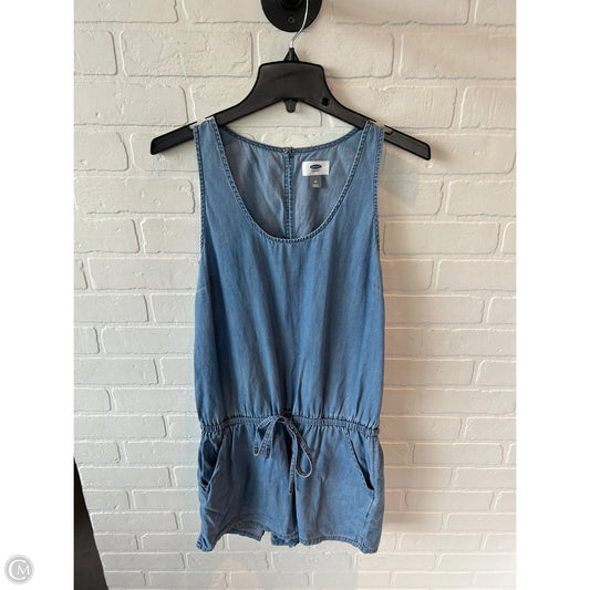 Romper By Old Navy In Blue Denim, Size: M