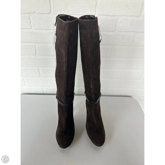 Boots Knee Heels By Alfani In Brown, Size: 6.5
