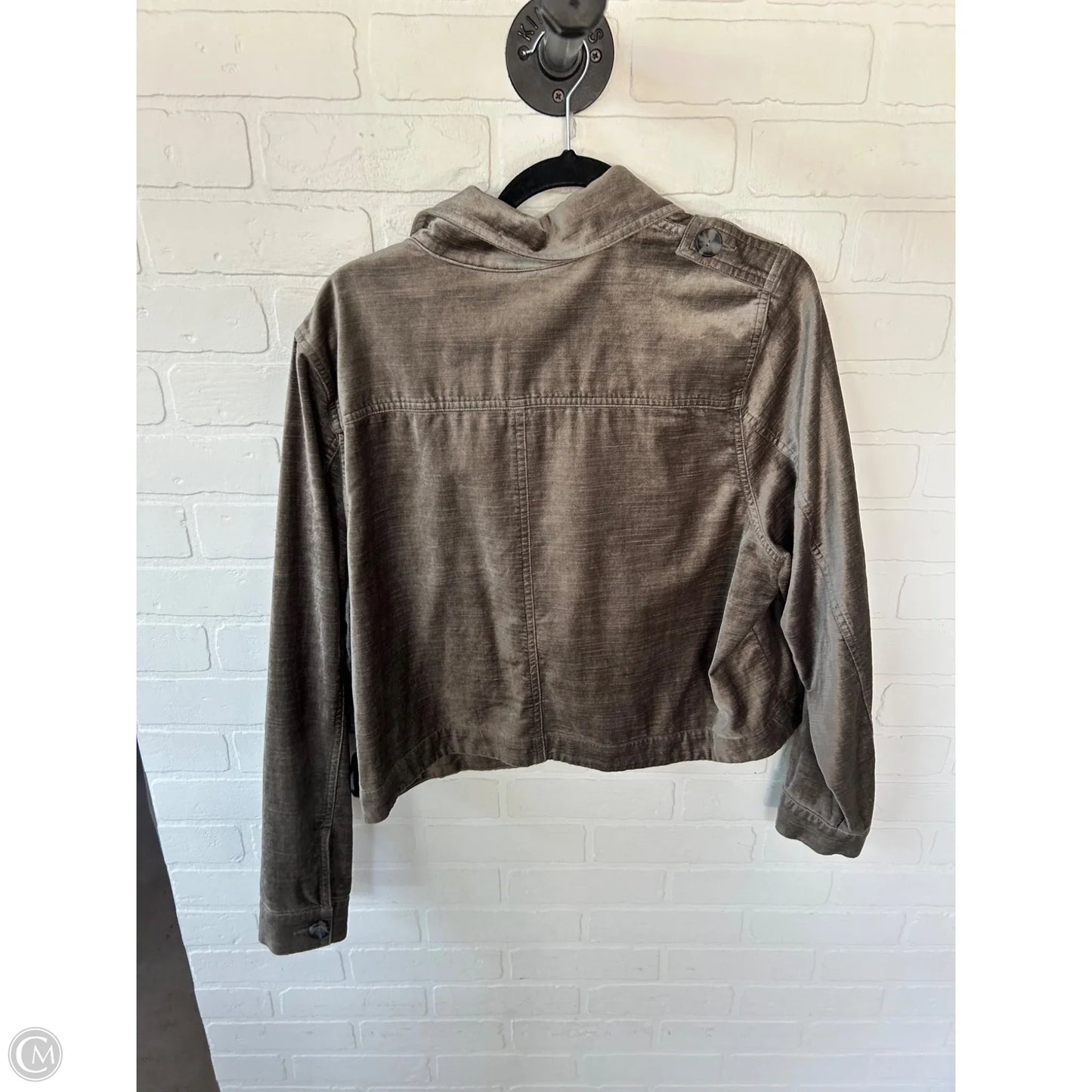 Jacket Shirt By Cabi In Grey, Size: Xl