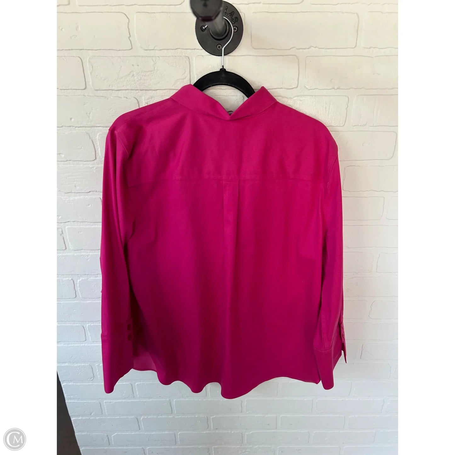 Top Long Sleeve By Chicos In Pink, Size: Xl