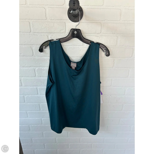 Top Sleeveless Basic By Chicos In Green, Size: Xl