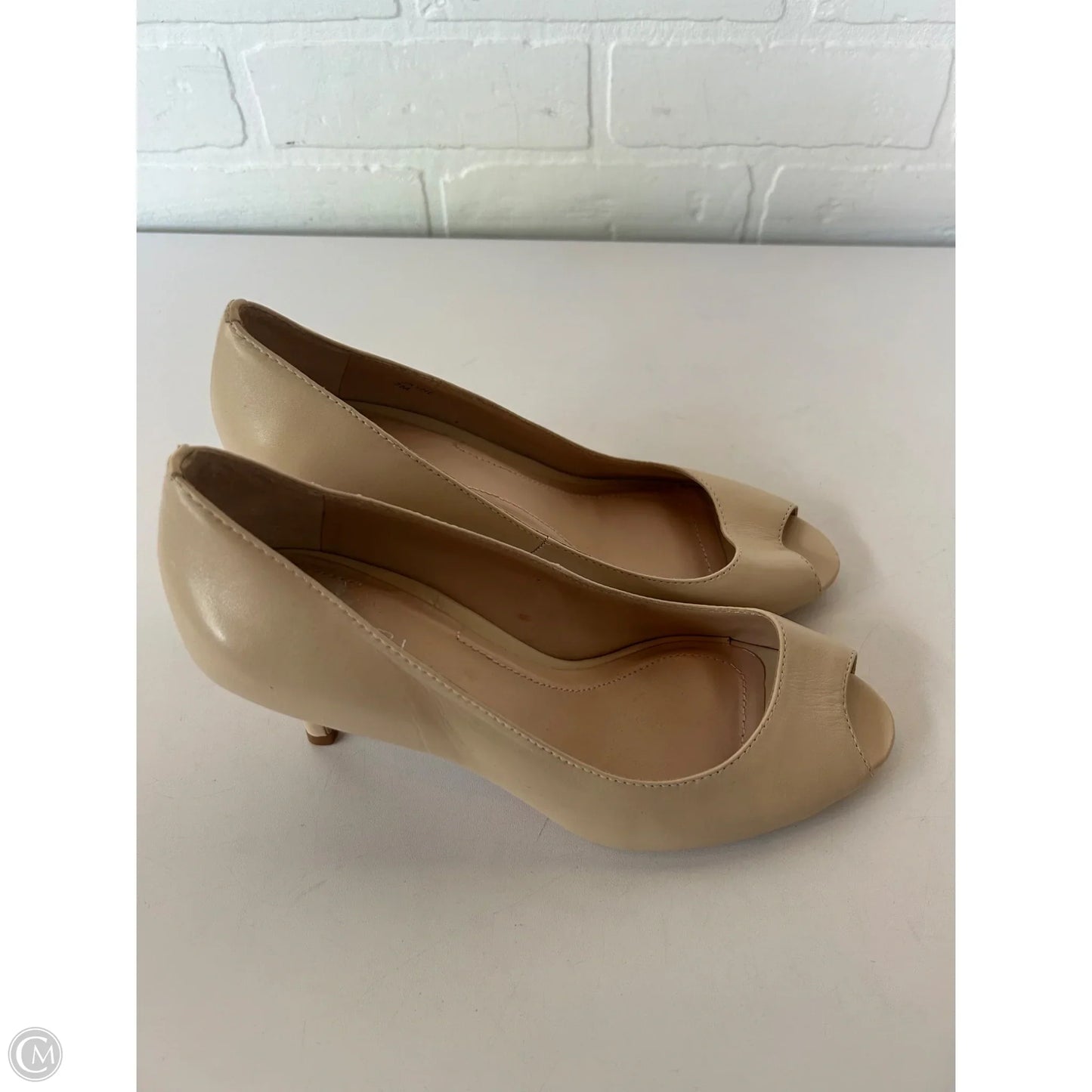 Sandals Heels Stiletto By Tahari By Arthur Levine In Tan, Size: 7