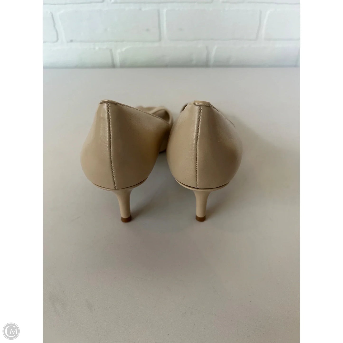 Sandals Heels Stiletto By Tahari By Arthur Levine In Tan, Size: 7