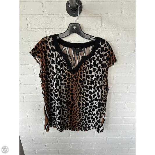 Top Sleeveless By Worthington In Black & Brown, Size: Xl