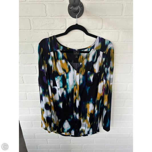Top Long Sleeve By Worthington In Black & White, Size: Xl