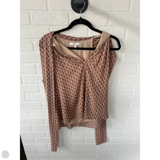 Top Sleeveless By Wayf In Brown & Tan, Size: L
