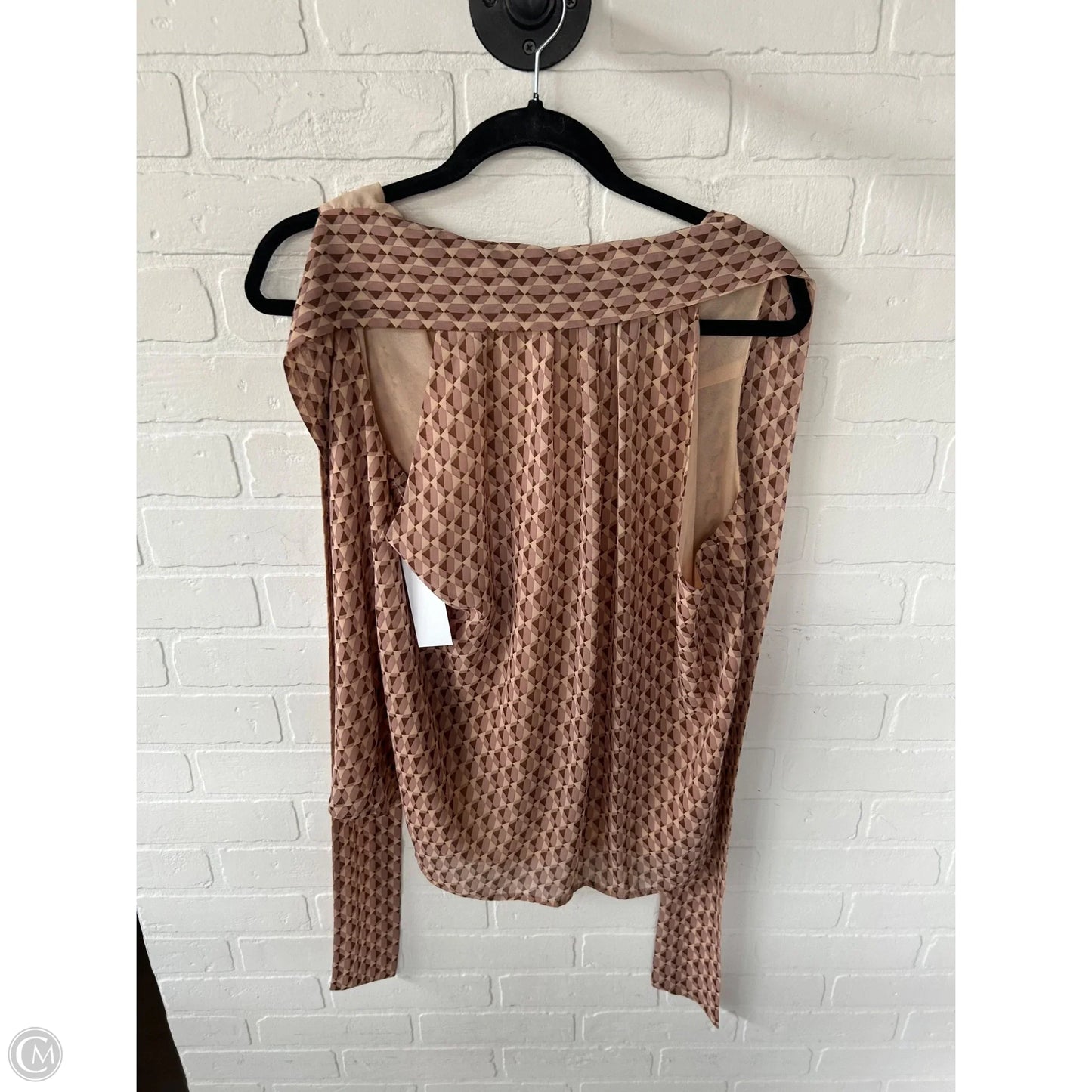 Top Sleeveless By Wayf In Brown & Tan, Size: L