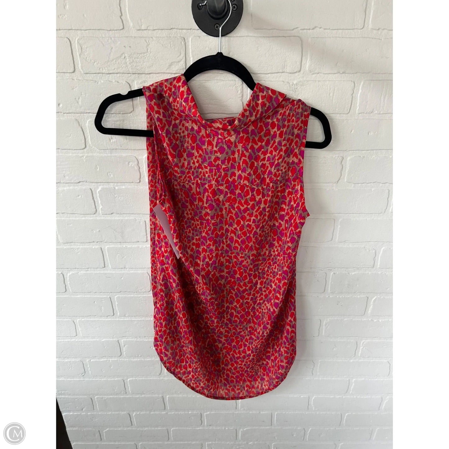 Top Sleeveless By Cabi In Orange & Purple, Size: Xs