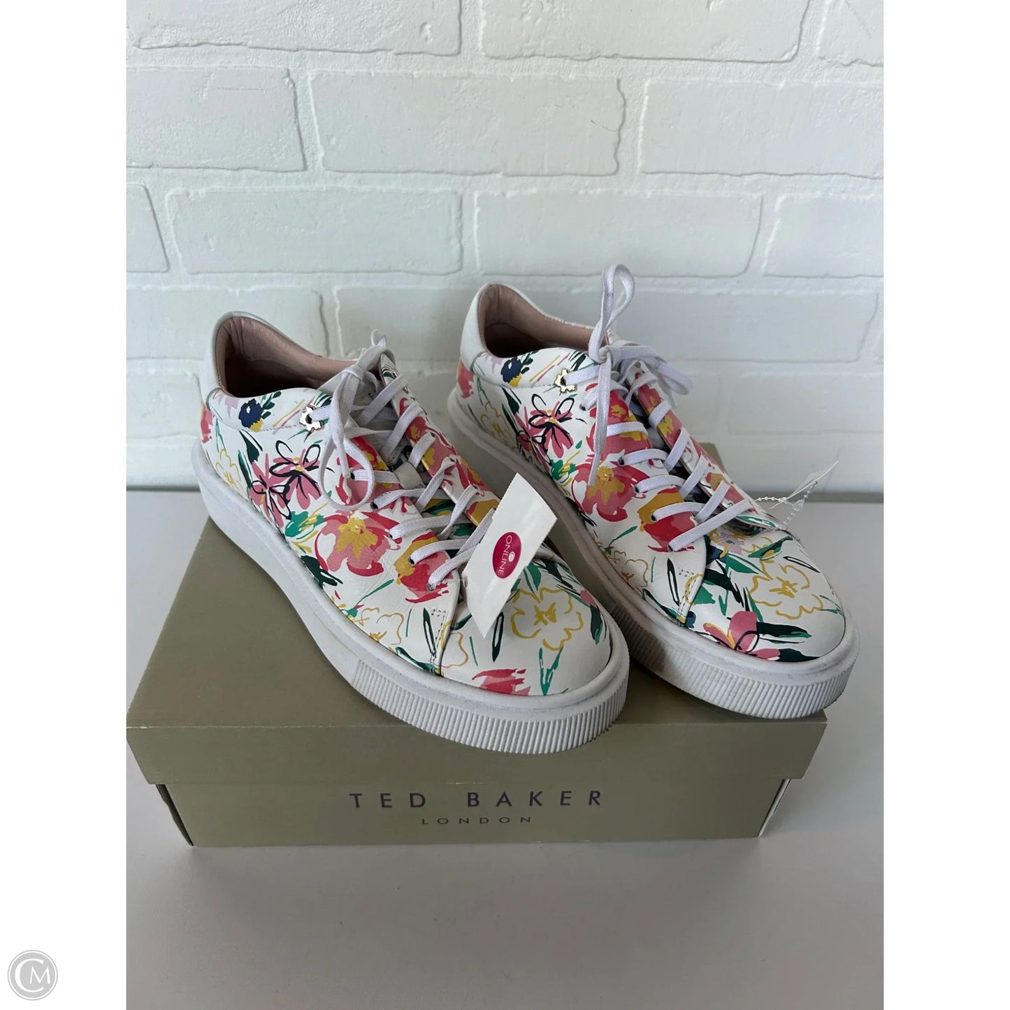 Shoes Sneakers By Ted Baker In Floral Print, Size: 9.5