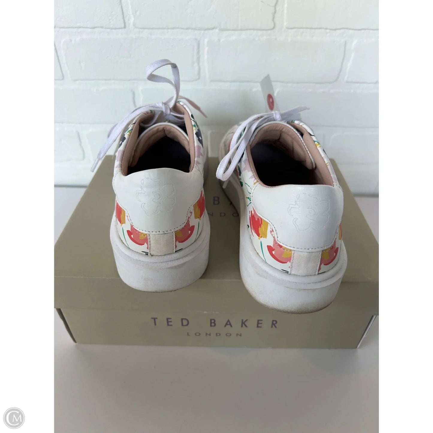 Shoes Sneakers By Ted Baker In Floral Print, Size: 9.5