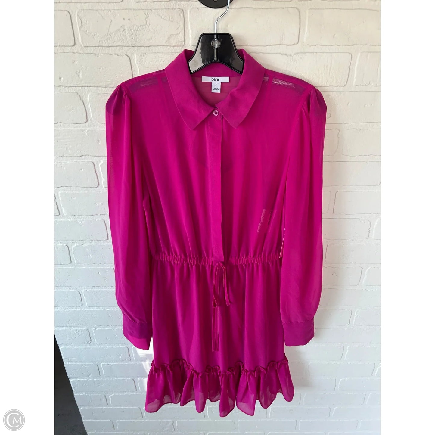 Dress Casual Short By Bar Iii In Pink, Size: S