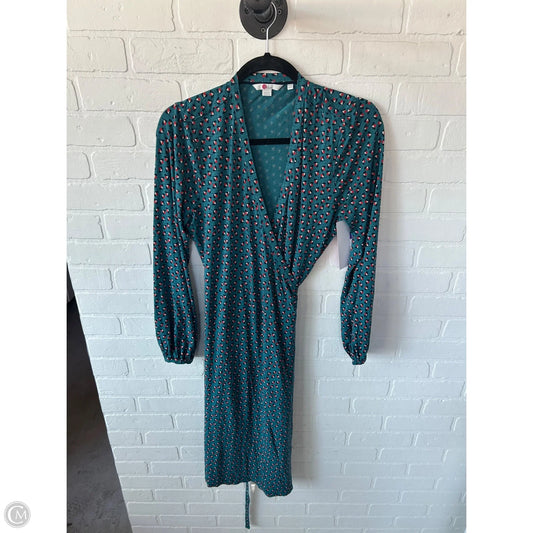 Dress Casual Short By Boden In Green & White, Size: L
