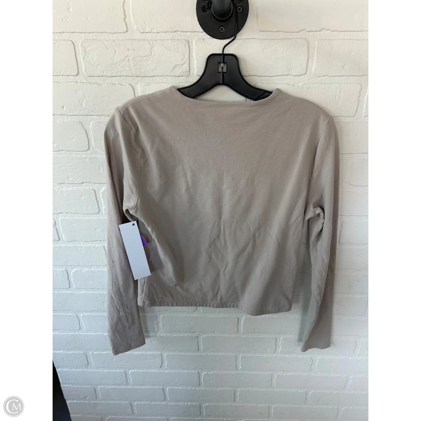 Top Long Sleeve Basic By Abercrombie And Fitch In Tan, Size: M