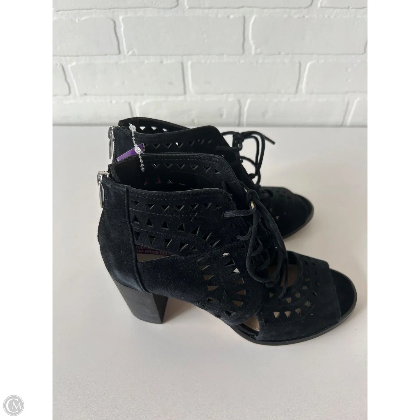 Sandals Heels Block By Vince Camuto In Black, Size: 7