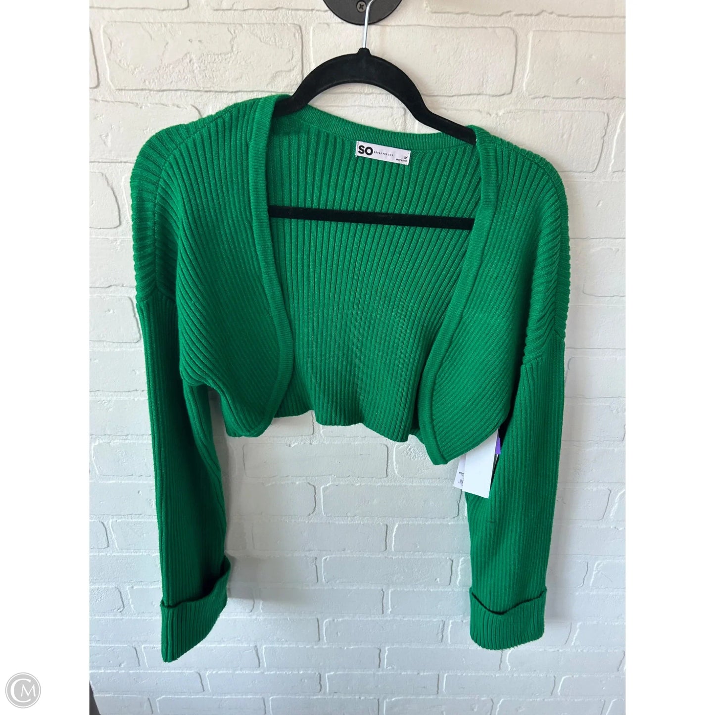 Sweater Cardigan By So In Green, Size: M
