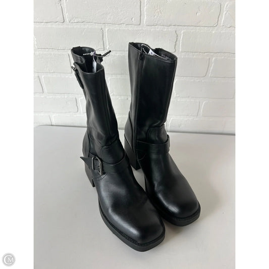 Boots Mid-calf Heels By Kenneth Cole Reaction In Black, Size: 10