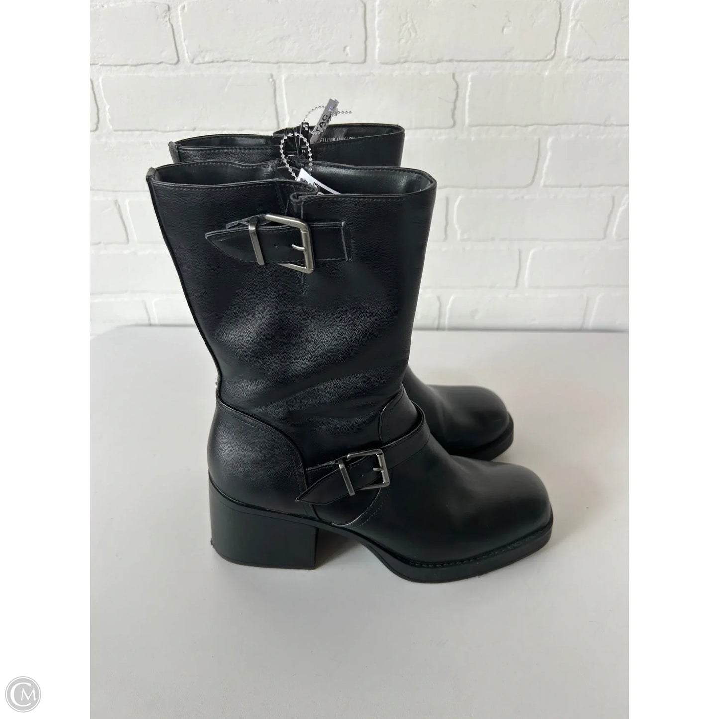 Boots Mid-calf Heels By Kenneth Cole Reaction In Black, Size: 10