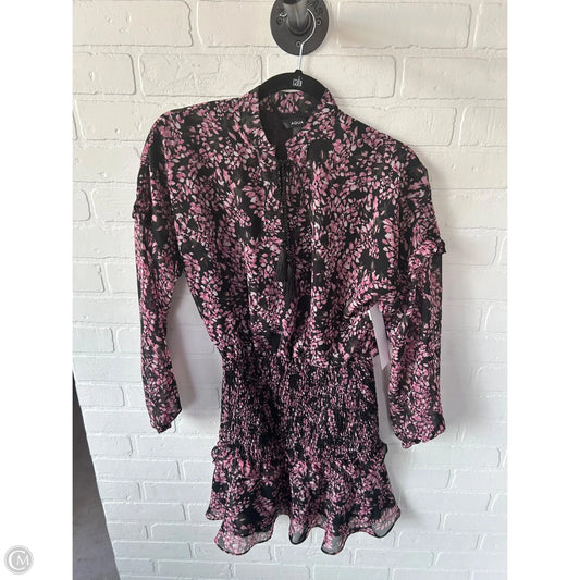 Dress Casual Short By Aqua In Black & Pink, Size: Xs