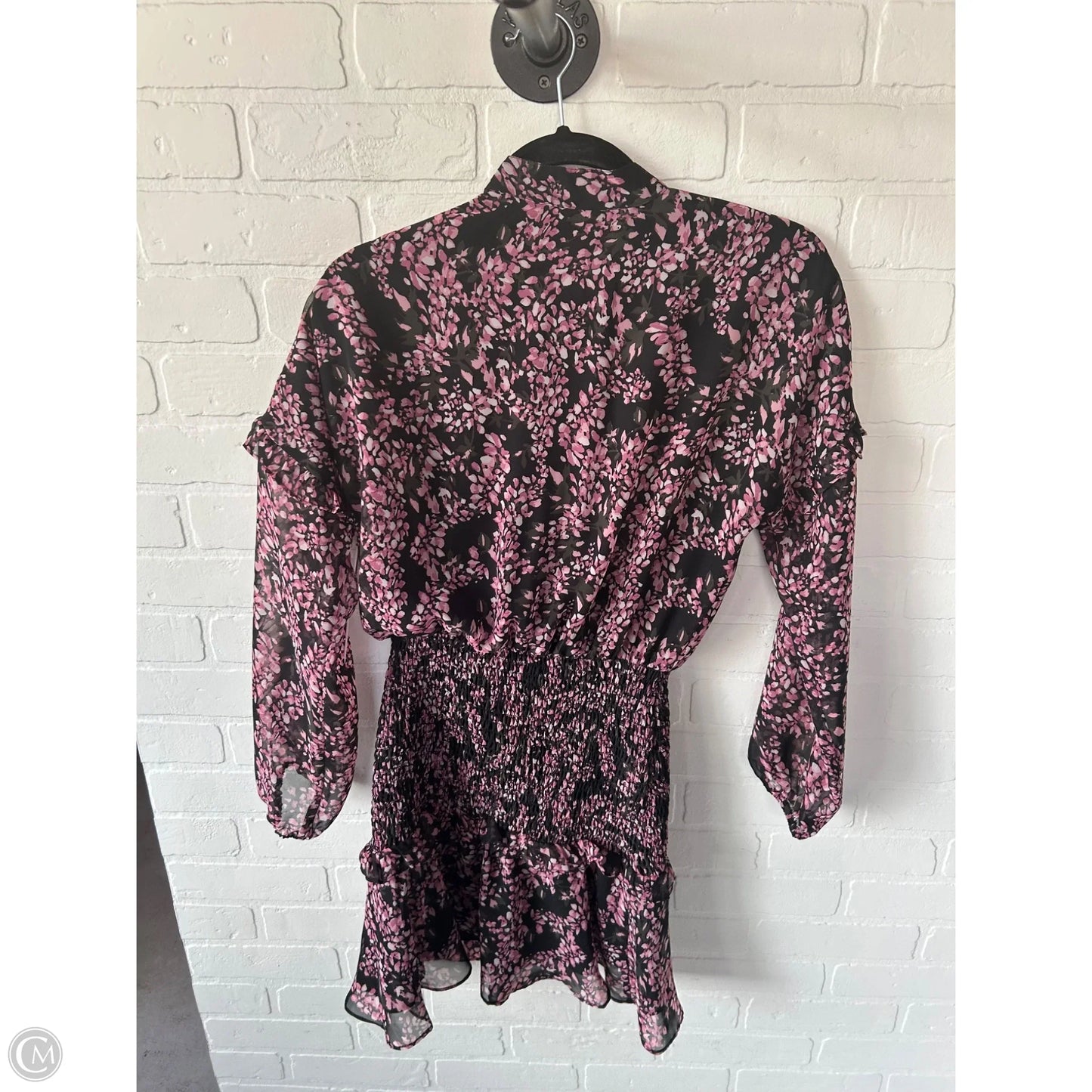 Dress Casual Short By Aqua In Black & Pink, Size: Xs