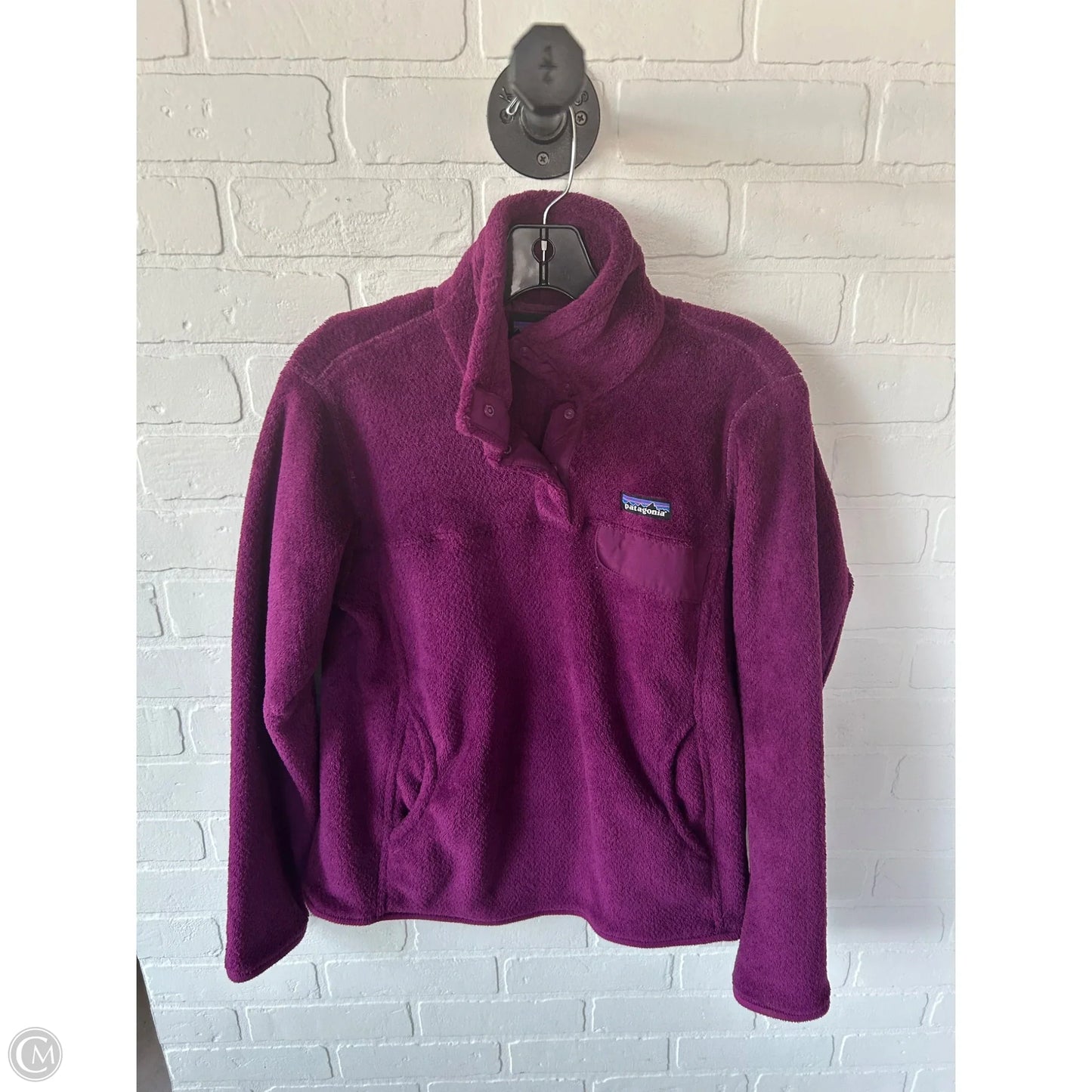 Jacket Fleece By Patagonia In Purple, Size: M
