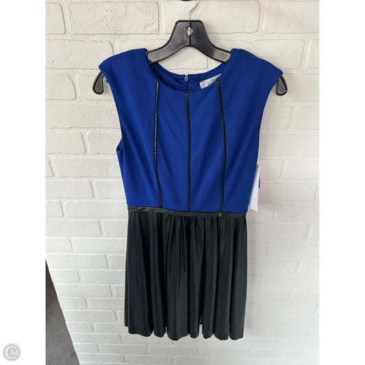 Dress Party Short By Badgley Mischka In Black & Blue, Size: Xs