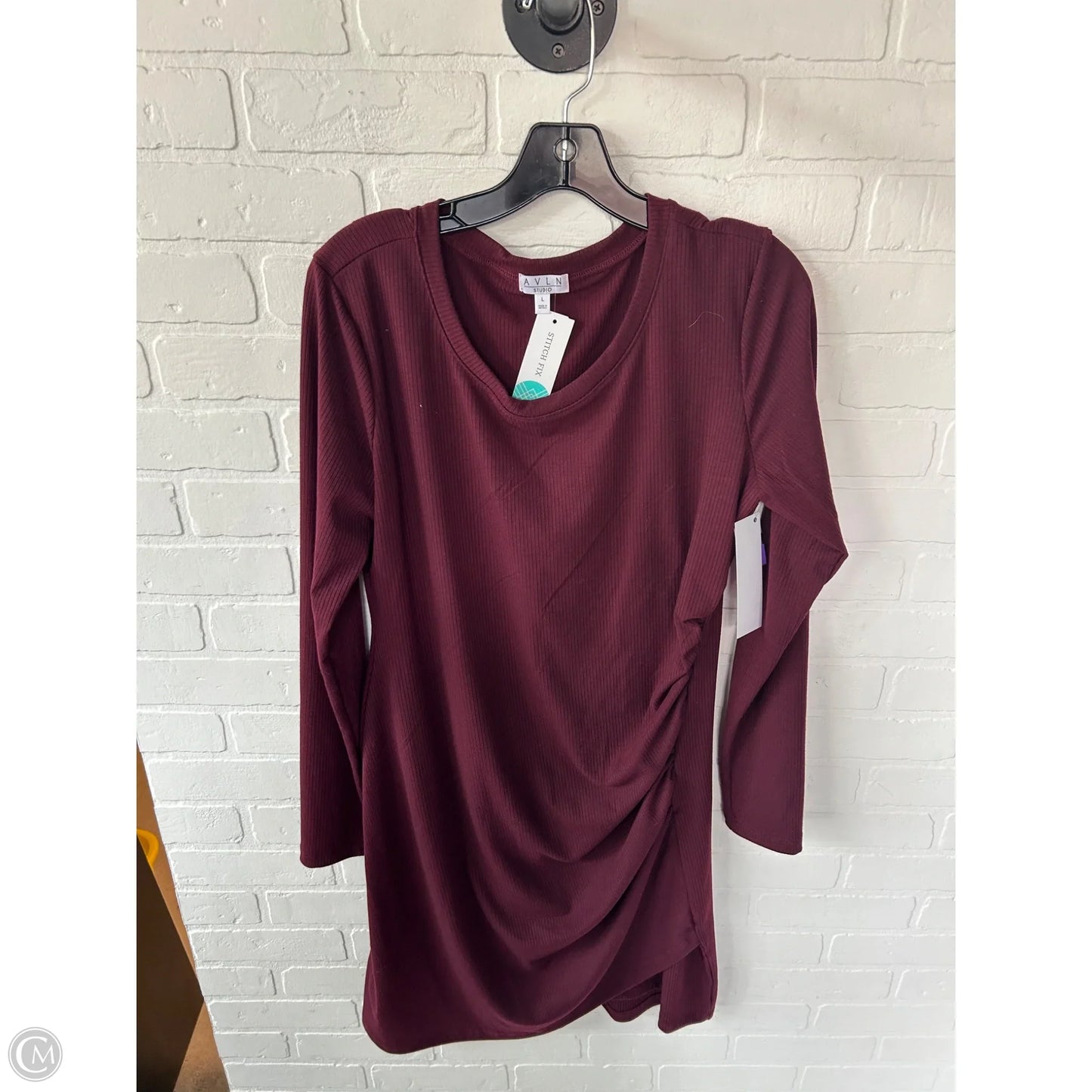 Dress Casual Midi By Clothes Mentor In Red, Size: L