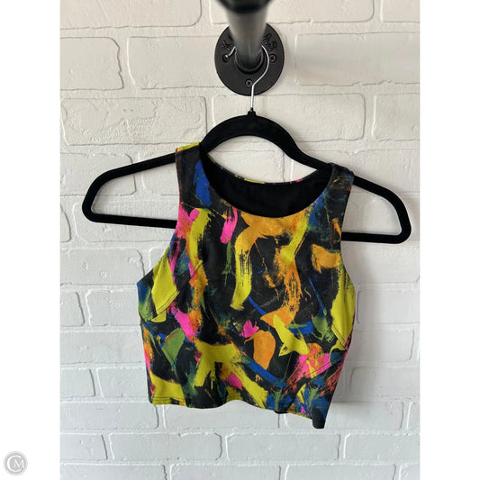 Athletic Bra By Lululemon In Black & Yellow, Size: S
