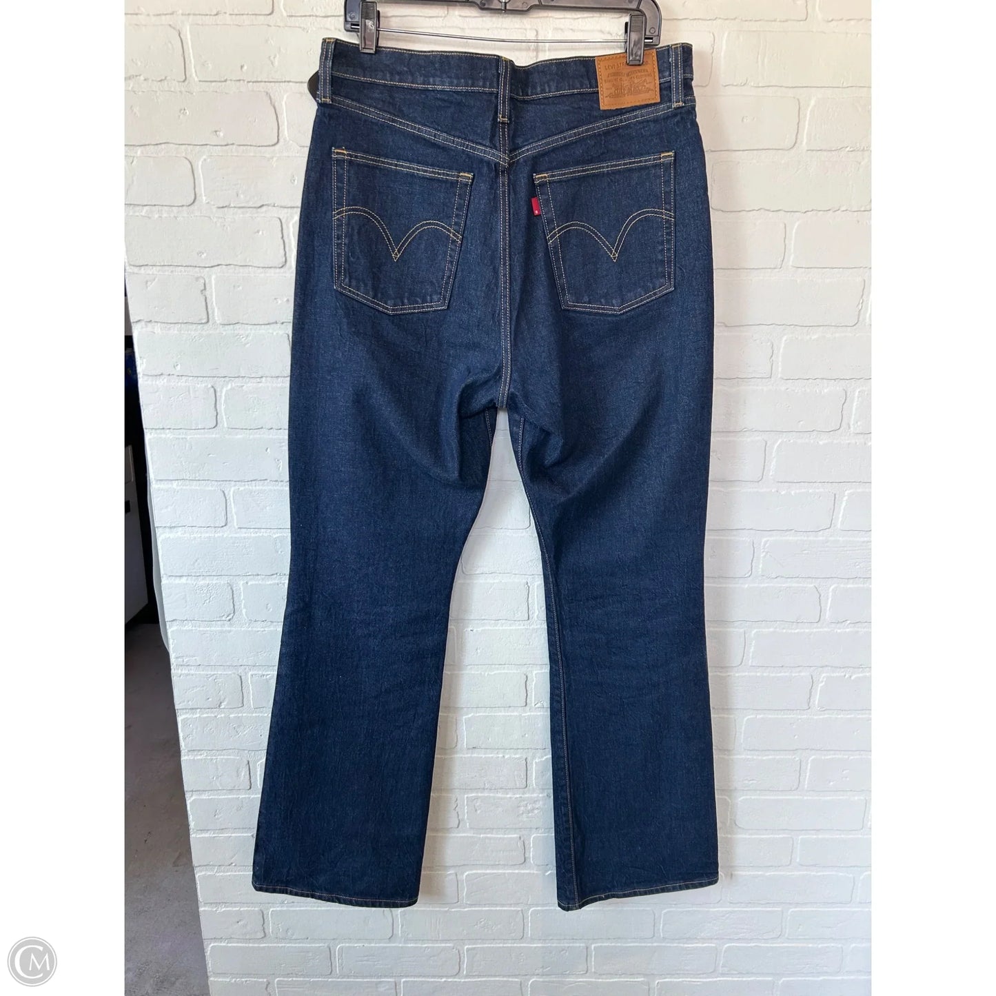 Jeans Boot Cut By Levis In Blue Denim, Size: 14