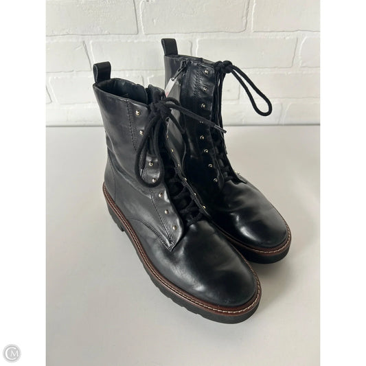 Boots Mid-calf Flats By Paul Green In Black & Brown, Size: 7.5