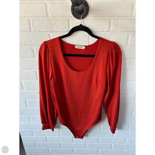 Bodysuit By Clothes Mentor In Orange, Size: S