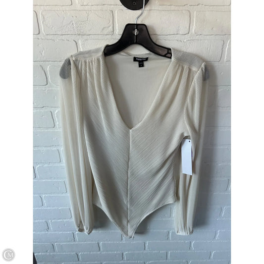 Bodysuit By Express In Cream, Size: M