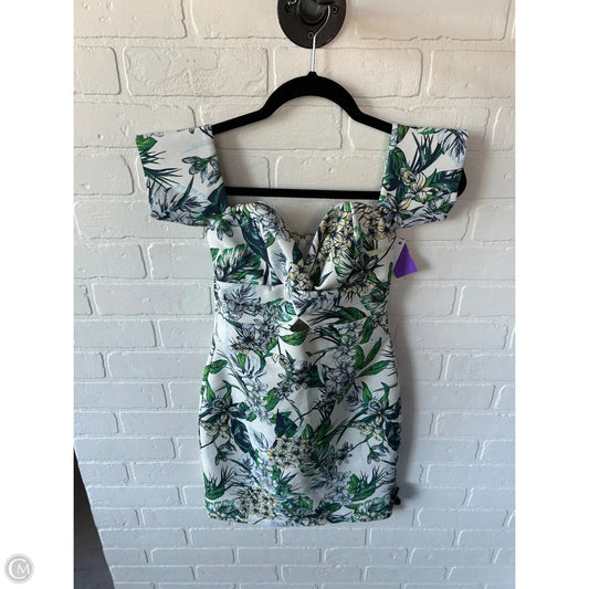 Dress Party Short By Cmb In Green & White, Size: Sp