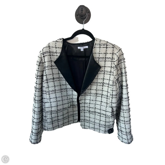 Blazer By Chicos In Black & Cream, Size: Xl