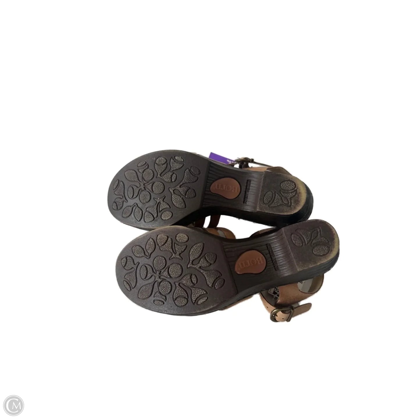 Sandals Heels Block By Born In Tan, Size: 6
