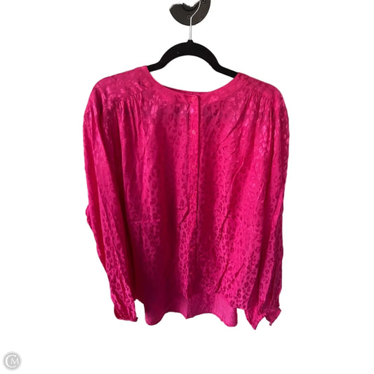 Top Long Sleeve By Clothes Mentor In Pink, Size: 3x
