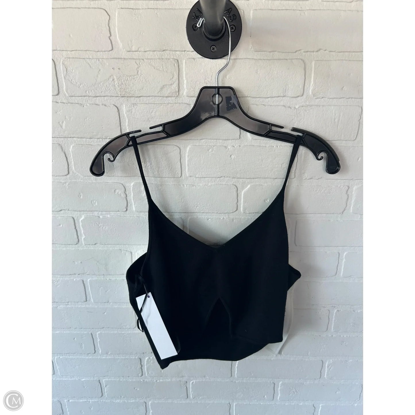 Top Sleeveless By Maeve In Black & Cream, Size: M
