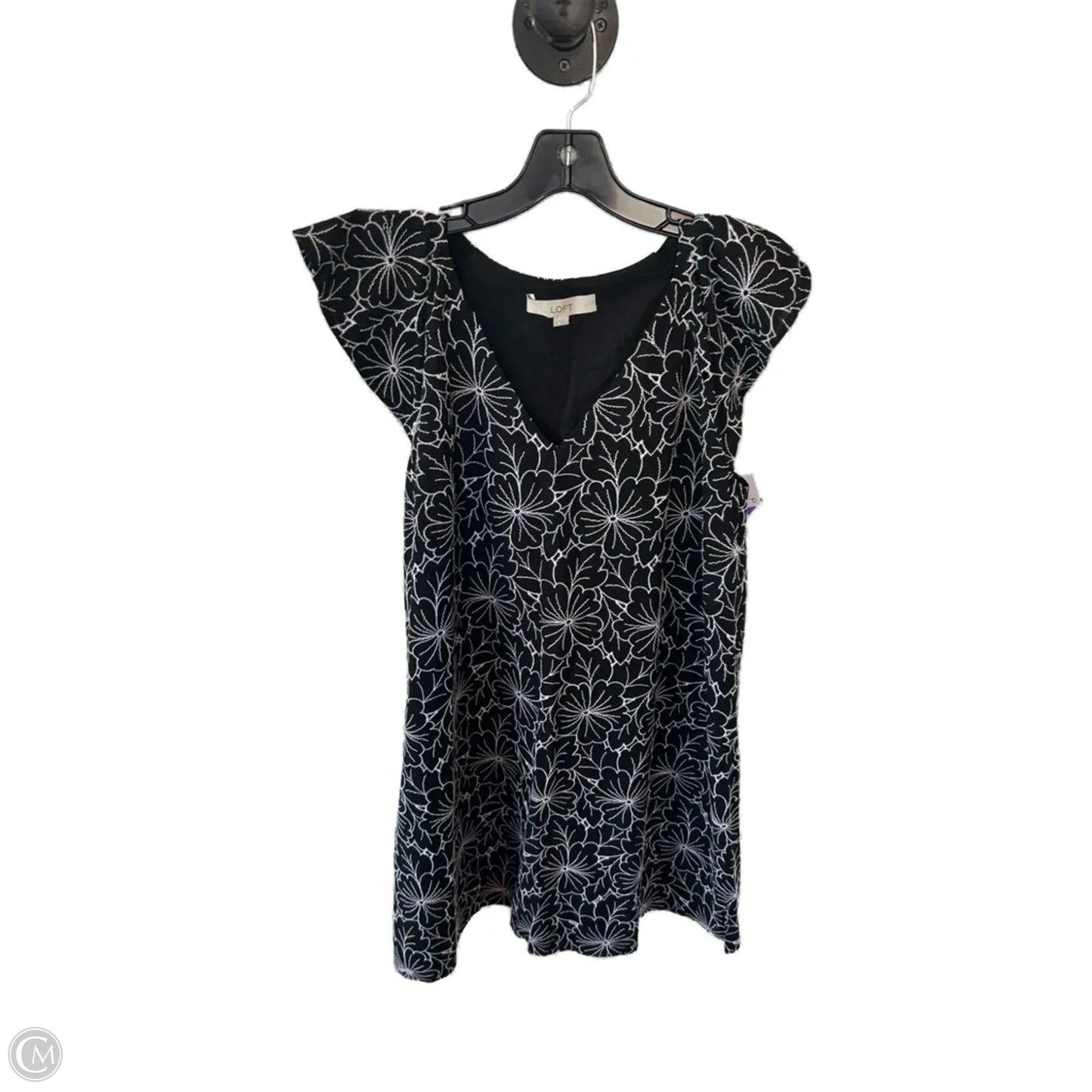 Dress Casual Short By Loft In Black & White, Size: M