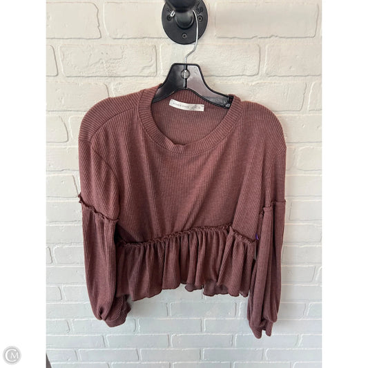 Top Long Sleeve By Altard State In Pink, Size: L
