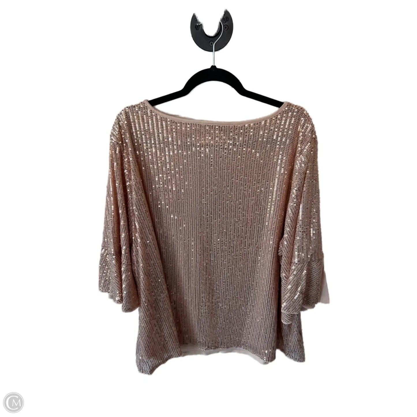 Top Short Sleeve By Clothes Mentor In Rose Gold, Size: 3x